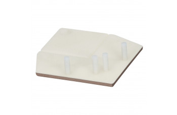 KERALIT EINDKAP VOOR UITWENDIG RECHT HOEKPROFIEL 46 X 46 MM BRUINGRIJS CLASSIC (28220301)