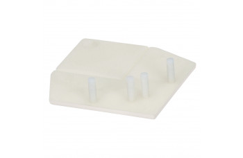 KERALIT EINDKAP VOOR UITWENDIG RECHT HOEKPROFIEL 46 X 46 MM SNOWWHITE PURE RAL 9016 (28228201)