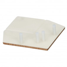 KERALIT EINDKAP VOOR UITWENDIG RECHT HOEKPROFIEL 46 X 46 MM LICHT EIKEN (28222501)