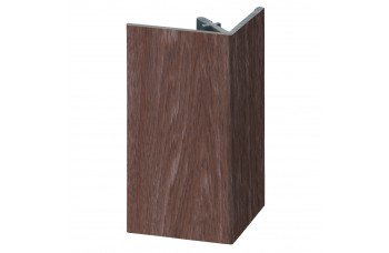 KERALIT UITWENDIG RECHTHOEKPROFIEL 46 X 46MM BRUIN EIKEN MODERN- MODER 400 CM (28124240)