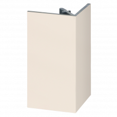 KERALIT UITWENDIG RECHTHOEKPROFIEL 46 X 46MM SANDCREAM PURE RAL 9001 MAT 400 CM