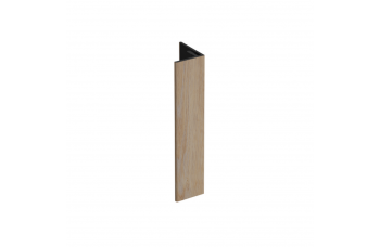 HEERING VERLENGD EINDPROFIEL 17X44MM KERALIT NATUUR EIKEN - MODERN EIK