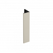 KERALIT VERLENGD EINDPROFIEL 17X44MM CREME CLASSIC RAL 9001 400 CM