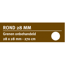 LWK: GRENEN ROND 28 MM 270 CM