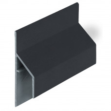 KERALIT TRIM/KRAAL AANSLUITPROFIEL 17MM ZWARTGRIJS CLASSIC RAL 7021 600 CM (28101860)