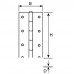 DX PIANOSCHARNIER 32X0.7 MM STAAL VERMESSINGD 126 CM