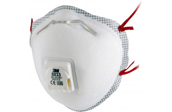 3M™ STOFMASKER, FFP3, MET VENTIEL, 8833