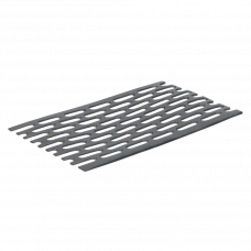 PLATPROFIEL GEPERFOREERD 50X1MM ZWART L= 5000 MM