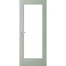 WEEKAMP STAPELDORPELDEUR WK042XL 83 X 234 CM DEURDIKTE 38 MM BORSTWERINGHOOGTE 269 MM FSC® HARDWOOD VOL GEVINGERLAST GEGROND RAL 7035 VENTILATIESLEUVEN ISOGLASLATTEN