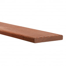 BANGKIRAI (YELLOW BALAU) VLONDERDEEL 25 X 145 MM GROF - GLAD 335 CM