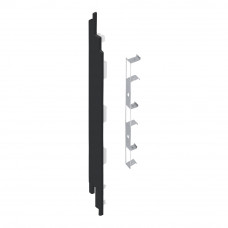 KERALIT EINDKAP+CONNECTOR LINKS VOOR 190 MM 2819 ZWART CLASSIC NERF DOOS 5 ST (28841205)