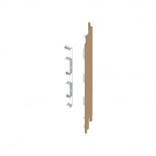 KERALIT EINDKAP+CONNECTOR RECHTS VOOR 190 MM 2819 (5ST) - NATUUR EIKEN - MODERN EIKEN (28854705)