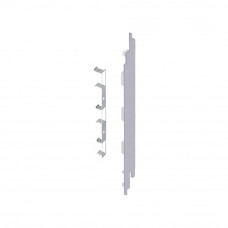 KERALIT EINDKAP+CONNECTOR RECHTS VOOR 190 MM 2819 (5ST) - WIT EIKEN - MODERN EIKEN (28854605)