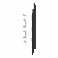 KERALIT EINDKAP+CONNECTOR RECHTS VOOR 190 MM 2819 NIGHTBLACK PURE MAT DOOS 5 ST (28859005)