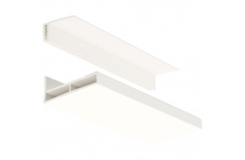 FLORENCE PLAFONDPLINT 35X6MM 2-DELIG BIANCO L= 2700 MM