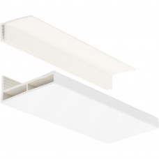 FLORENCE PLAFONDPLINT 35X6MM 2-DELIG LINO L= 2700 MM