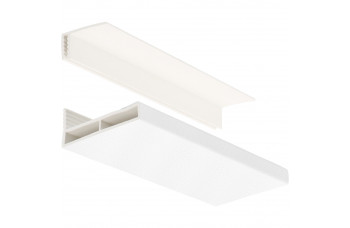 FLORENCE PLAFONDPLINT 35X6MM 2-DELIG LINO L= 2700 MM