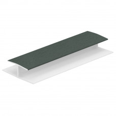 H-VERBINDINGPROFIEL 10MM DONKERGROEN (RENOLIT) L= 2600 MM