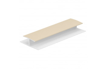 H-VERBINDINGPROFIEL 10MM LICHT IVOOR (RENOLIT) L= 2600 MM