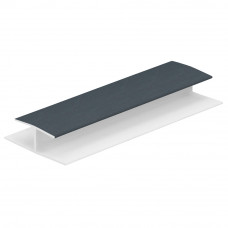 H-VERBINDINGPROFIEL 10MM MONUMENTENBLAUW (RENOLIT) L= 2600 MM