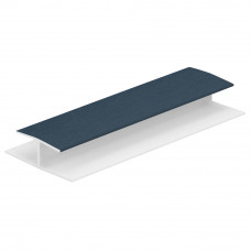 H-VERBINDINGPROFIEL 10MM STAALBLAUW (RENOLIT) L= 2600 MM