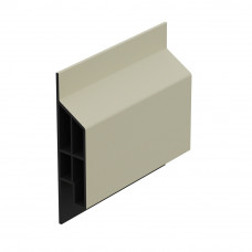 HEERING TRIM/KRAAL SIERLIJST MODERN - LICHT IVOOR - CLASSIC (MET HOUTNERF) L= 600CM