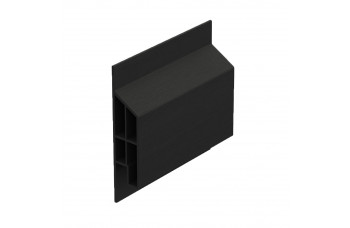 HEERING TRIM/KRAAL SIERLIJST MODERN - GRAFIETZWART - CLASSIC (MET HOUTNERF) L= 600CM